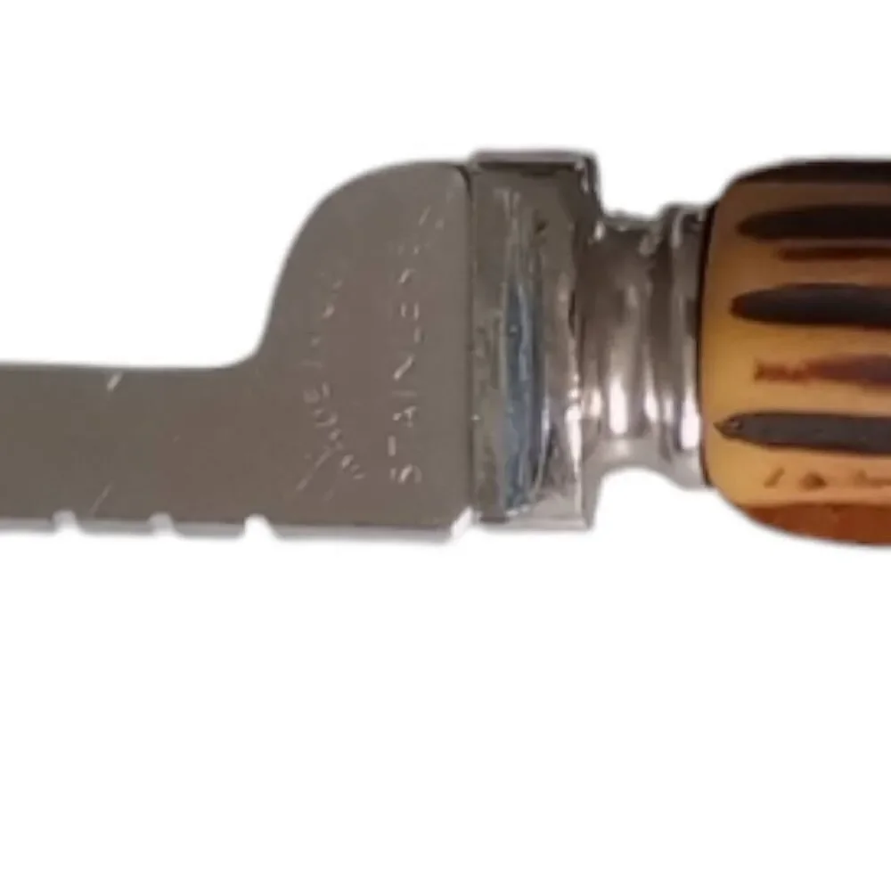 Made in the USA ,antler handle carving knife